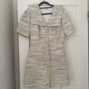 Sandro tweed dress 36